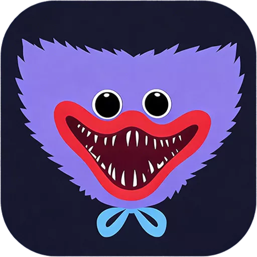 ハギーワギーが描かれたPoppy Playtimeのロゴ